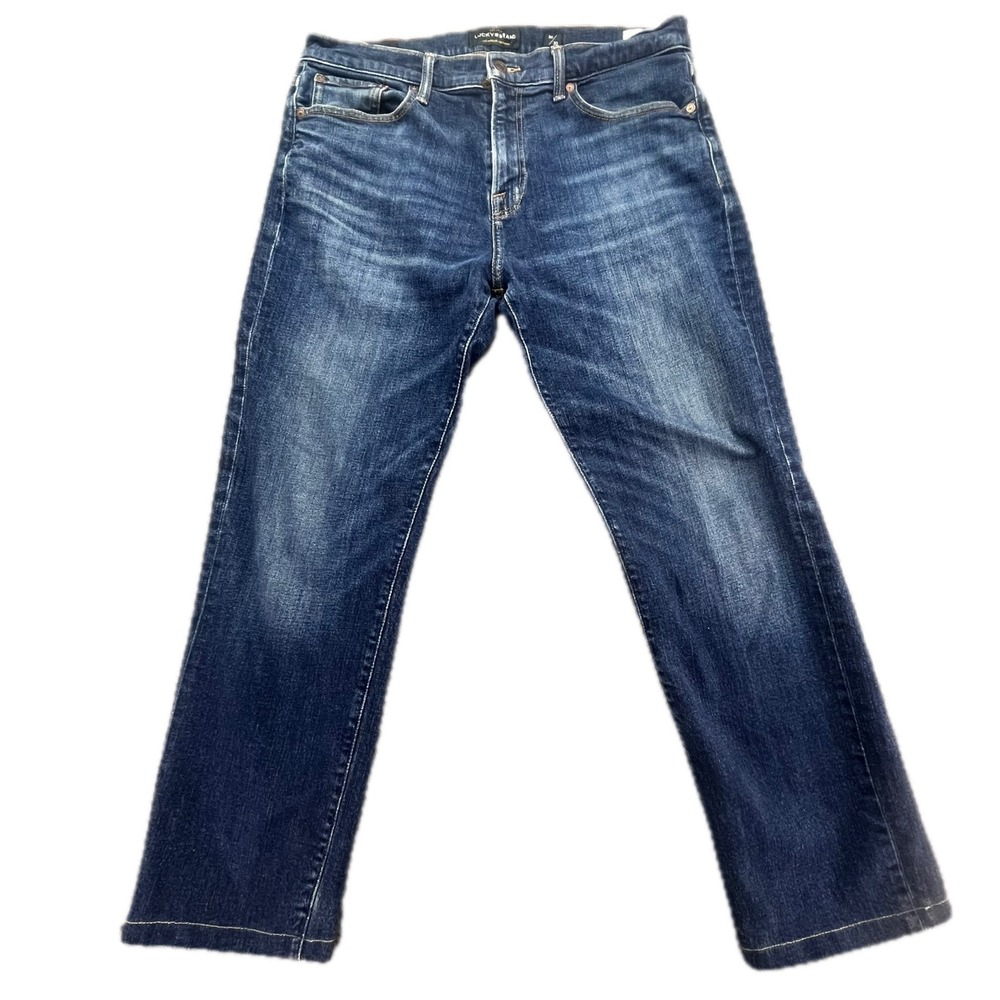 Lucky Brand 221 Straight Fit Dark Wash Denim Jeans Men Size 34x30‎